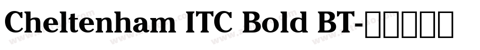Cheltenham ITC Bold BT字体转换